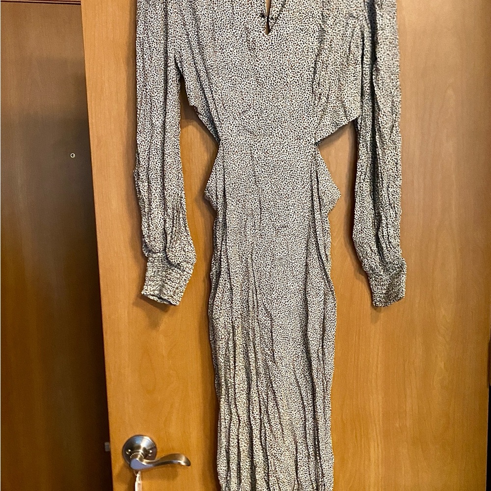 Leopard print maxi dress